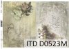 decoupage, rice paper, papier ryżowy decoupage, papier scrapbooking, szablony, mixmedia, mixed media, folie termoton, ITD Collection; 